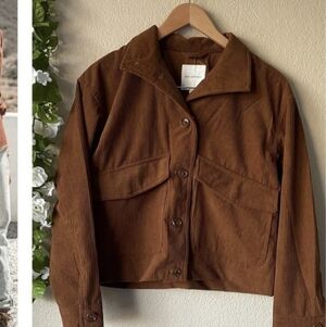 Avec Les Filles Brown Corduroy Jacket